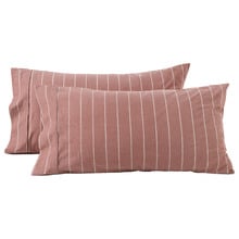Zinnia Yarn-Dyed Washed Cotton King Pillowcases (Set of 2)